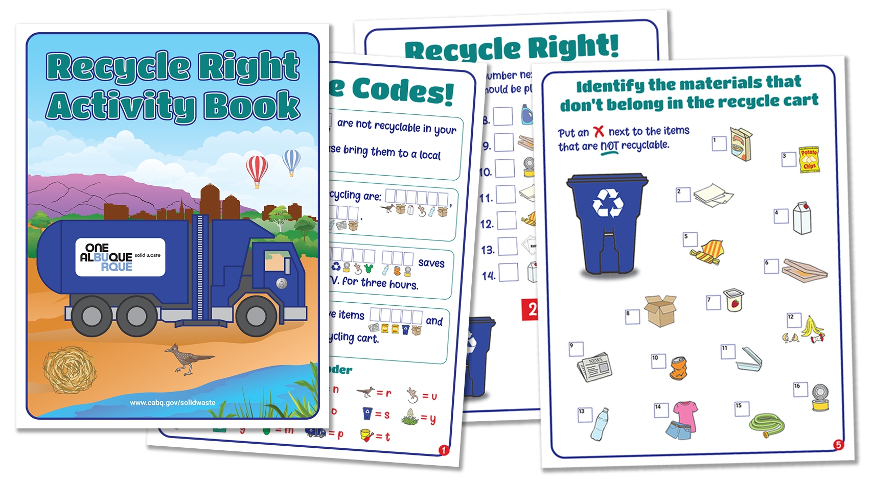 City of Albuquerque's Recycle Right Activity Book
