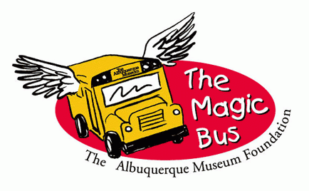 Logo created for Albuquerque Museum's Magic Bus Program, which offers free field trips for school children.