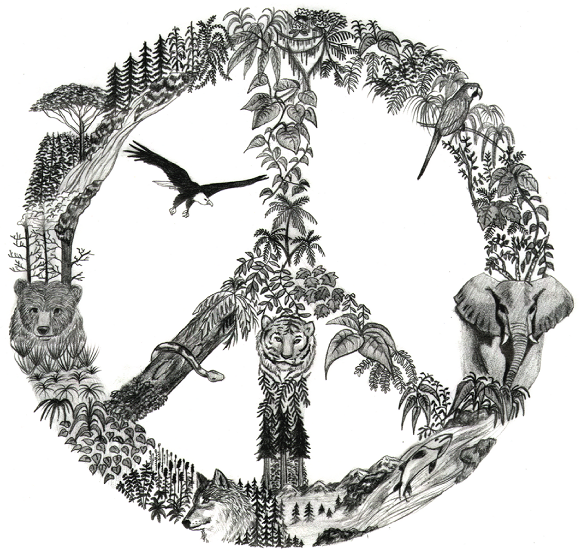 nature-peace-sign