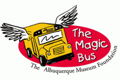 Logo created for Albuquerque Museum's Magic Bus Program, which offers free field trips for school children.