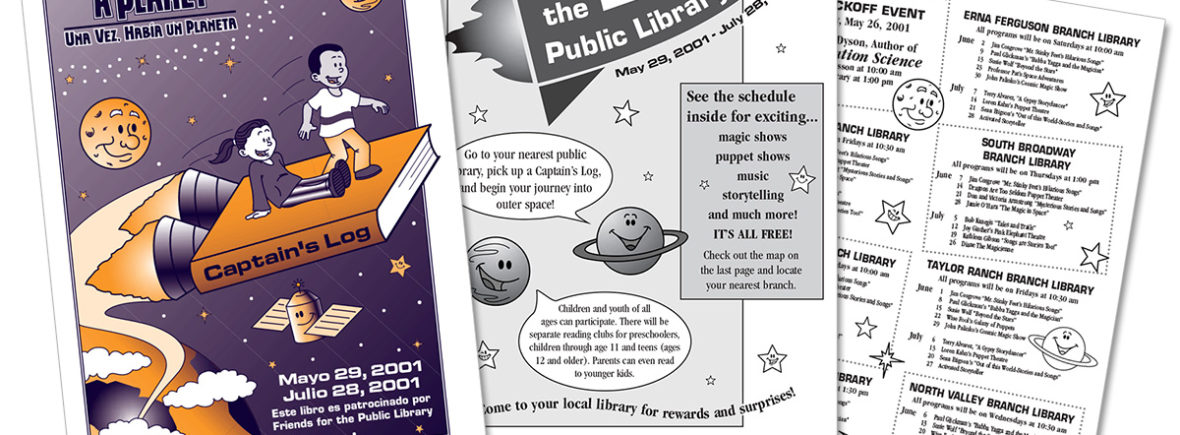 "Once Upon a Planet", 2001 summer reading program of the Albuquerque Public Library